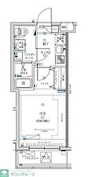 プレスト武蔵小杉 1Kの間取図画像