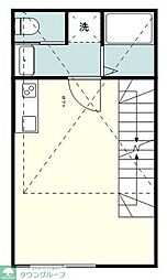 川崎市高津区溝口3丁目アパート ワンルームの間取図画像