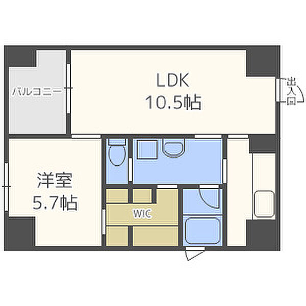 ルクレ堺筋本町レジデンス ｜大阪府大阪市中央区久太郎町1丁目(賃貸マンション1LDK・12階・45.16㎡)の写真 その2