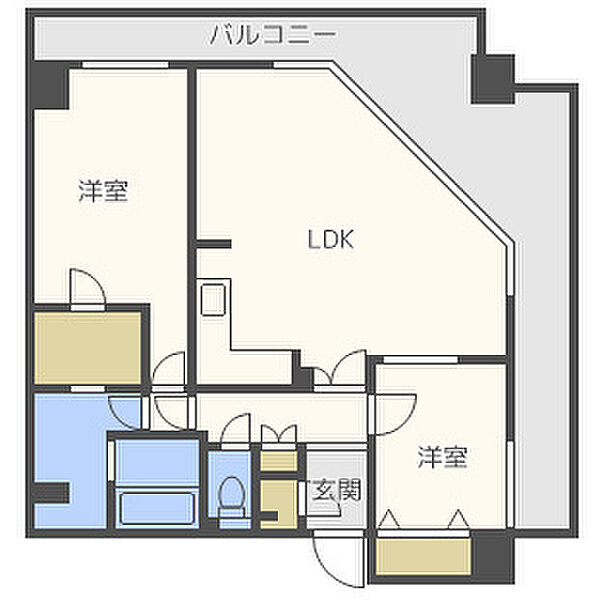 フェニックス日本橋高津 ｜大阪府大阪市中央区高津2丁目(賃貸マンション2LDK・10階・86.66㎡)の写真 その2