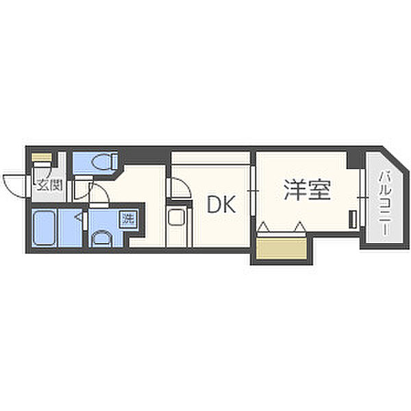 クレシア東心斎橋 ｜大阪府大阪市中央区島之内1丁目(賃貸マンション1DK・2階・33.87㎡)の写真 その2