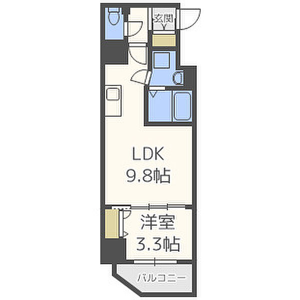 セレニテ心斎橋グランデ ｜大阪府大阪市中央区南船場2丁目(賃貸マンション1LDK・2階・32.95㎡)の写真 その2