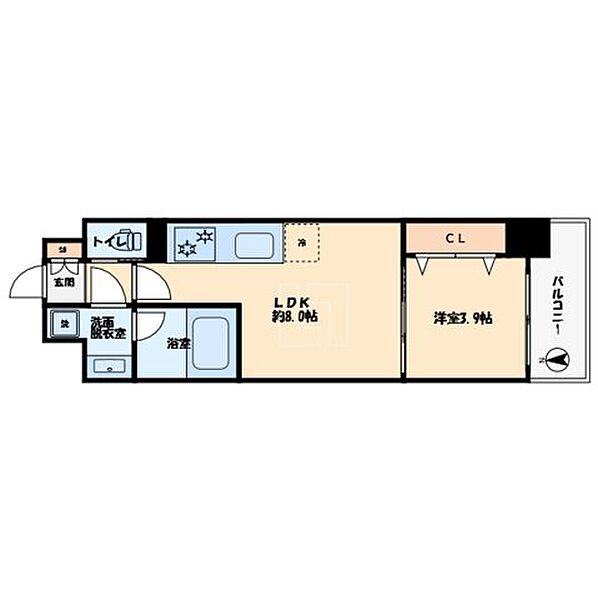 レオンコンフォート本町東III ｜大阪府大阪市中央区常盤町2丁目(賃貸マンション1LDK・7階・30.06㎡)の写真 その2