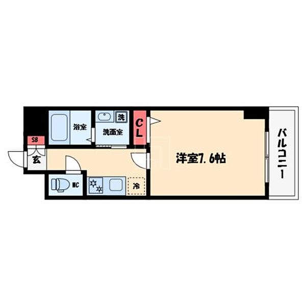 SOFIA WEST 603｜大阪府大阪市西区本田3丁目(賃貸マンション1K・6階・26.40㎡)の写真 その2