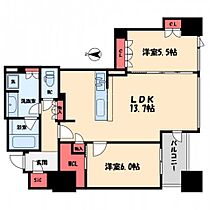 大阪府大阪市西区靱本町1丁目（賃貸マンション2LDK・34階・63.40㎡） その2