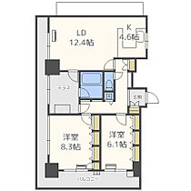 松屋タワー  ｜ 大阪府大阪市中央区松屋町（賃貸マンション2LDK・24階・81.10㎡） その2