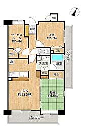 間取図画像 2SLDK