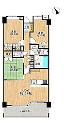 イクシア柏 3LDKの間取図画像