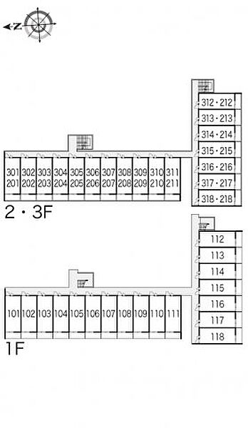 レオパレスグリチーネ 215｜大阪府八尾市西高安町3丁目(賃貸マンション1K・2階・23.18㎡)の写真 その4