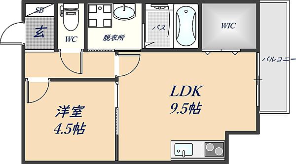 コラッジオ本町 203｜大阪府八尾市本町6丁目(賃貸アパート1LDK・2階・35.58㎡)の写真 その2