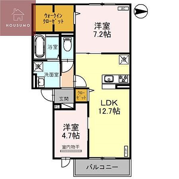 リヴィエール 202｜大阪府柏原市古町3丁目(賃貸アパート2LDK・2階・58.37㎡)の写真 その2