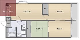 エコーハイツII 406 ｜ 大阪府柏原市平野1丁目1-1（賃貸マンション3LDK・4階・60.00㎡） その1