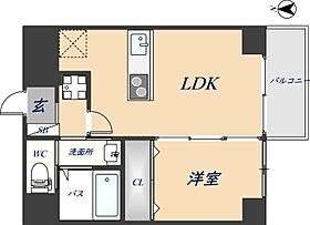 フウキレジデンス 802 ｜ 大阪府八尾市山本町南1丁目9-25（賃貸マンション1LDK・8階・30.69㎡） その2