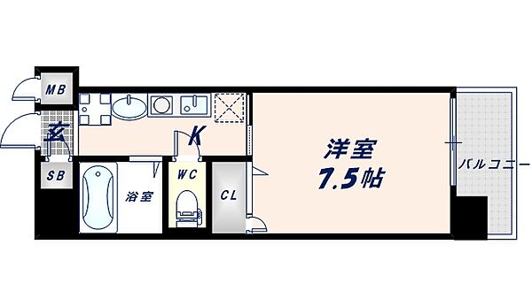 サンキャドマス近鉄長瀬駅前 706｜大阪府東大阪市菱屋西1丁目(賃貸マンション1K・7階・23.19㎡)の写真 その2