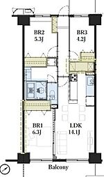 間取図画像 3LDK