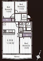 間取図画像 3LDK