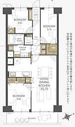 間取図画像 3LDK