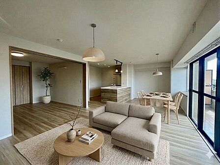 【Living】こちらの画像はAIによる家具イメージです。お部屋の雰囲気を感じてみてください♪
