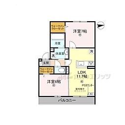 Sincerite(サンセリテ) 2LDKの間取図画像