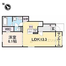 フロンティア長田II 101 ｜ 京都府福知山市字長田（賃貸アパート1LDK・1階・50.01㎡） その2