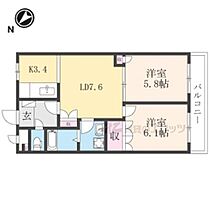 京都府綾部市安場町造免（賃貸アパート2LDK・2階・51.30㎡） その2