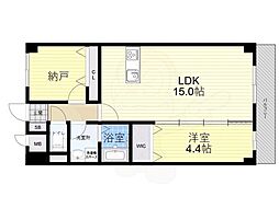 GROOVE豊中レジデンス 1SLDKの間取図画像
