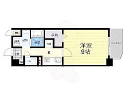 レジデンス南桜塚 1Kの間取図画像