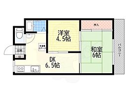 レヂデンスウエムラ 2DKの間取図画像
