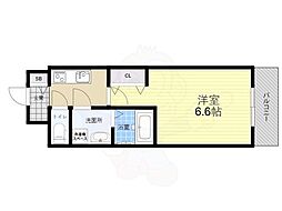 ファステート大阪グリーン 1Kの間取図画像