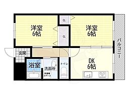 T・S長興寺 2DKの間取図画像