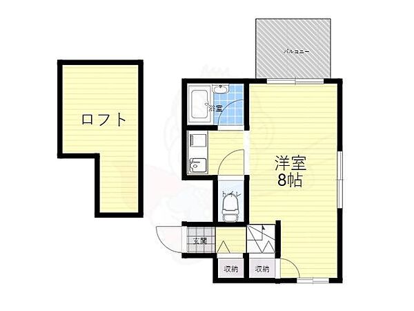 サンライズファースト 103｜大阪府豊中市服部豊町１丁目(賃貸マンション1K・1階・25.00㎡)の写真 その2