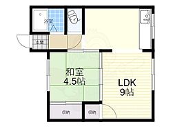 和美荘第1棟 1LDKの間取図画像