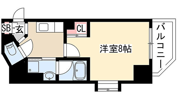 シティライフ池下西 501｜愛知県名古屋市千種区春岡１丁目(賃貸マンション1K・5階・24.82㎡)の写真 その2