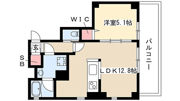 Egeria御器所 303｜愛知県名古屋市昭和区若柳町１丁目(賃貸マンション1LDK・3階・42.43㎡)の写真 その2