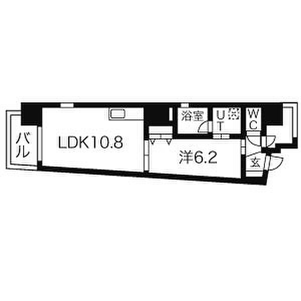 SLANT WALLS (スラント ウォールズ) 403｜愛知県名古屋市中区千代田４丁目(賃貸マンション1LDK・4階・40.13㎡)の写真 その2