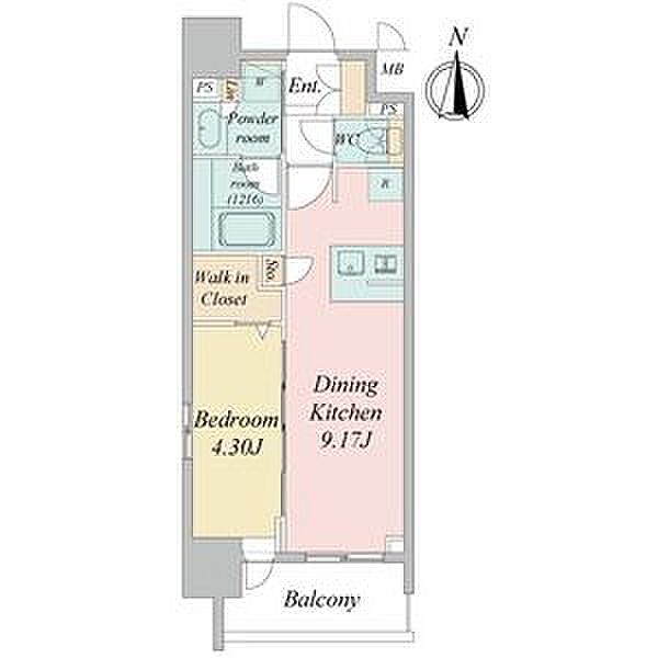 クレストコート泉一丁目 504｜愛知県名古屋市東区泉１丁目(賃貸マンション1LDK・5階・33.46㎡)の写真 その2