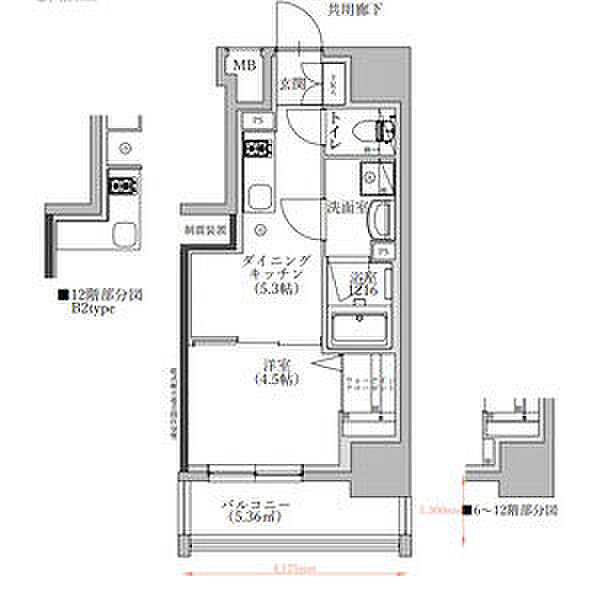 TENAS泉(6/1よりグローバルコミュニティ052-21 502｜愛知県名古屋市東区泉２丁目(賃貸マンション1DK・5階・28.71㎡)の写真 その2