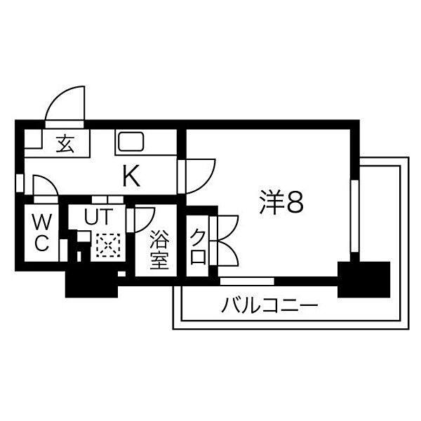 タウンライフ内山 803｜愛知県名古屋市千種区内山１丁目(賃貸マンション1K・8階・24.60㎡)の写真 その2