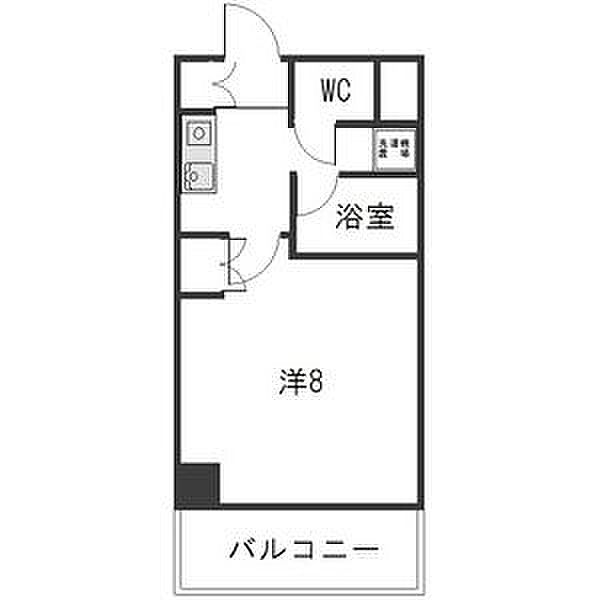 楽RAKU荘 405｜愛知県名古屋市千種区池下１丁目(賃貸マンション1K・4階・23.04㎡)の写真 その2