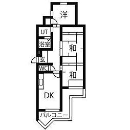 アルカディア1 3LDKの間取図画像