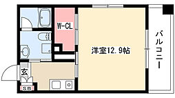 リバーフロントレジデンス 1Kの間取図画像