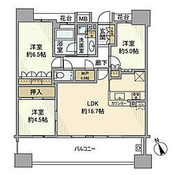 パークホームズ平針ヴェルデ 3LDKの間取図画像
