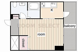 FRONTIERTOWER名駅南 1Kの間取図画像