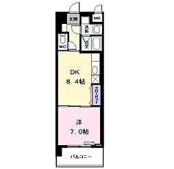 エクセレントガーデン 1LDKの間取図画像