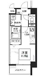 ラ・グランディール ワンルームの間取図画像