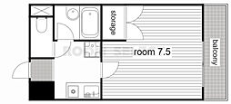 ANSIXBLD 1Kの間取図画像