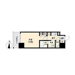 エス・キュート丸の内 1Kの間取図画像