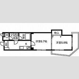 FJ日進通 2Kの間取図画像
