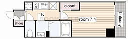 エスリード新栄グランラグジェ 1Kの間取図画像