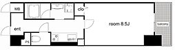 TheFirstOneKanayama 1Kの間取図画像